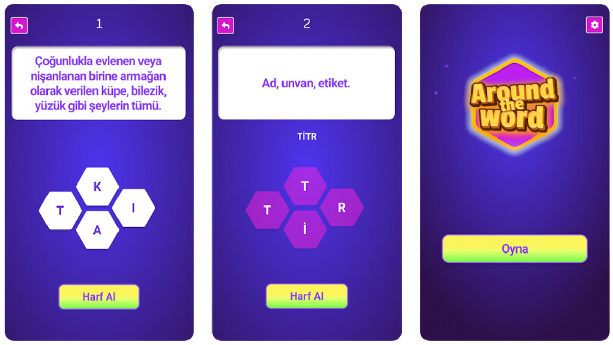 Around the Word: Find Words