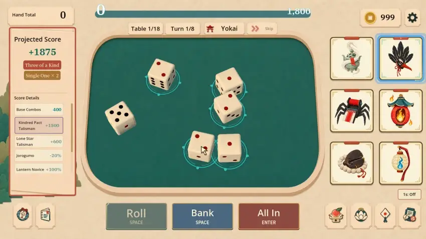 Hyakki Dice