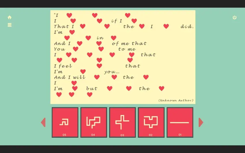 One Line: Letters and Codes