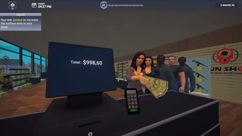 Gun Center Simulator